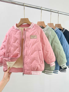 Childrens Cotton Padded Baseball Jacket Fleece Lined School Uniform Inner Wear for Boys And Girls Ages 3-14 Casual Style
