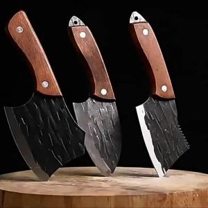 PLYS Forged Mini Dao Nhà Bếp Bằng Thép Không Gỉ Đa Năng Máy Cắt Lát Lưỡi Dao Sắc Bén Dụng Cụ Nhà Bếp Gia Đình Với Tay Cầm Tiện Dụng