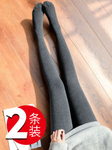 Thickened Fleece Lined Grey Black Womens Leggings Cotton Trousers Tight Warm Autumn Winter Outerwear Pantyhose