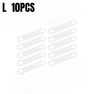 10PCS Silicone Hanger Grips - Anti Slip Shoulder Pads for Clothes Rack Windproof Strip Pad W/Self-Adhesive & S/L Size