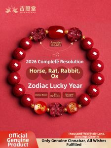 JIZHAOTANG | Zhu Sha Bracelet for Luck and Prosperity