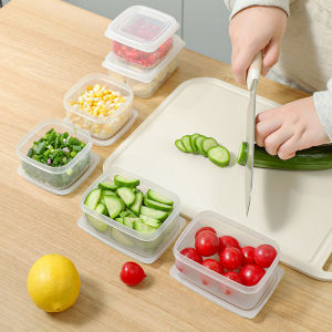 กล่องเก็บที่จัดเก็บในตู้เย็น เนื้อแช่แข็งกล่องย่อยขนาดเล็ก กล่องเก็บสด ไมโครเวฟอาหารบรรจุกล่องย่อยของข้าว