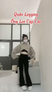Quần ống loe nữ nâng mông tôn dáng chất COTTON LẠNH co giãn 4 chiều