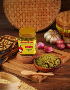 SAMBEL DONG - Sambal Ijo Less Oil Botol 220 Gram Isi Lebih Banyak & Minyaknya Sedikit