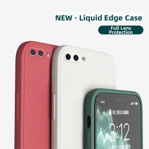 Straight Edge Liquid Silicone Protective Case for Oppo A5/A55/A3s