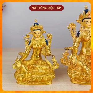 Tượng phật Lục Độ phật mẫu - tượng Đức Tara Xanh đồ thờ cúng phong thủy Mật tông Diệu Tâm
