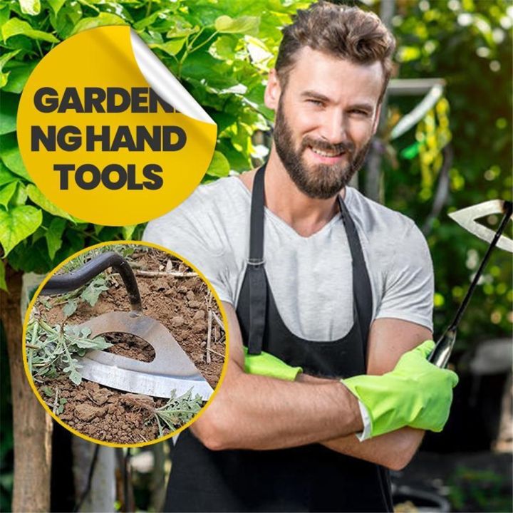 Garden Hoe Steel Blade Digging Weeding Ridging Vegetable Garden Weeding ...