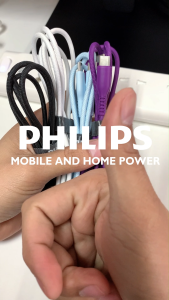 Philips 60W Braided 1.2M USB Type C to USB C PD Cable for SAMSUNG S24 Apple MacBook Air 2020 MacBook Pro 2018 SAMSUNG S23 S22+ Note 20 S10 and More