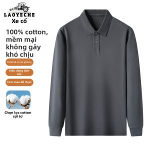 LAOYECHE | Áo Polo Tay Dài Cotton