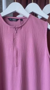 Maxi Singlet Crinkle Dress Tanpa Lengan Ukuran S/M/L/XL Inner Daleman Gamis Wanita Muslimah