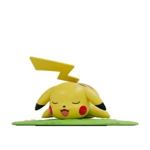 Genuine Pokemon Blind Box Grass Scene Series Figurines Kawaii Pikachu Snorlax Bulbasaur Sleeping Pose PVC Ornaments Collectible