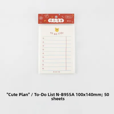 Gimue | Cute Daily Monthly Weekly Planning Checklist Sticky Notebook