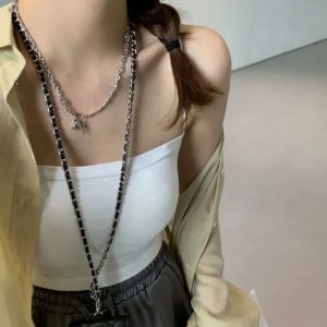 IELGY Womens Solid Color Camisole with Chest Pad Outer Top Without Steel Ring Thin Strap Bottoming Tube Top