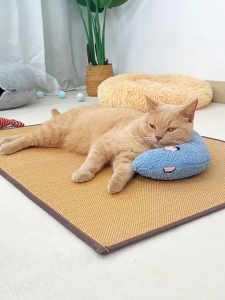 Cat Scratcher Pet Scratching Mat Natural Sisal Sofa Protector Pad Tikar Penggaruk Kucing Haiwan Menggaruk