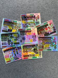 Monster Energy Red Bull Motorcycle Sticker Helmet Decal Rock Star Glossy Film Waterproof PVC Decal