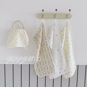 Newborn Baby Cotton Blanket Air Conditioned Four Layer Long Rectangle Towel Baby Belly Covering Sleep Blanket Adult Pillow Towel