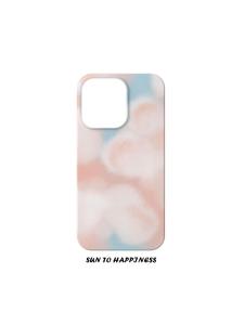 Original Design Watercolor Cloud Silicone Phone Case for  17PROMAX 16PLUS 15PRO 14 Dual-Mode Dreamy  Healing Full-coverage Soft Shell