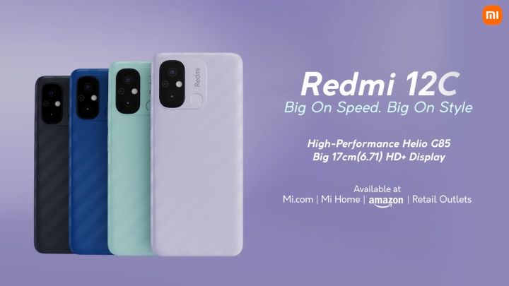 Celular Smartphone Xiaomi Redmi 12C 6.71 Mint Green 4GB 128GB