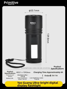 The Primitive | Super Bright Long Range Rechargeable Flashlight