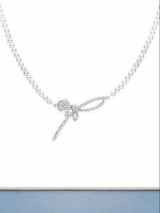 HEFANG Jewelry | Elegant Rose Ribbon Luxury Necklace