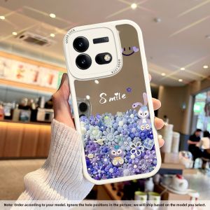 NAZHIMING | Mirror Cartoon Phone Case with Make-up Mirror Soft Silicon Shockproof