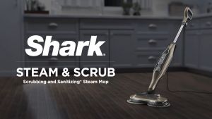 Shark Steam and Scrub Mop Steam Mop Scrub & Sanitize at The Same Time Floor cleaning mop with 4 Scrubbing Pads Lightweight Safe for all Sealed Hard Floors like Tile Hardwood Stone Laminate Vinyl & More Machine Washable Pads - Shark S7001
