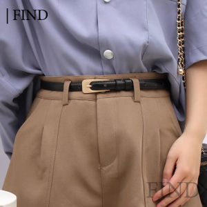 FIND Upscale Womens Korean Buckle Leather mini skirt Belt  face with blazer dress skirt belt
