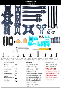 AXISFLYING | Khung Tháo Lắp Nhanh 5 inch Tương Thích DJI