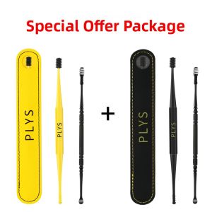 Japanese Style Silicone Ear Spoon Set Double Head Soft Tip Spiral Ear Cleaning Tool Non Disposable Personal Hygiene Tool