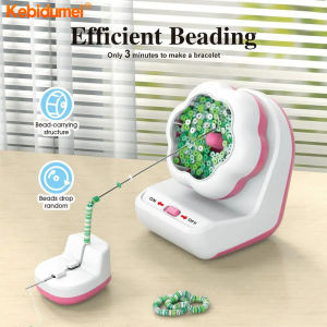 Kebidumei Electric Bead Spinner For Jewelry Making Automatic Beading Machine Bead Bowl Clay Bead Spinner Bracelet Making Machine With