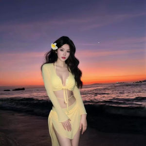 Bộ Đồ Bơi Lội Nữ Tay Dài Chống Nắng Cao Cấp 2025 Bộ Đồ Bơi Lội Hai Mảnh Thời Trang Bãi Biển Cao Cấp Đồ Bơi Lội