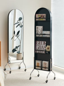 Rotatable Full-body Standing Mirror Organizer
