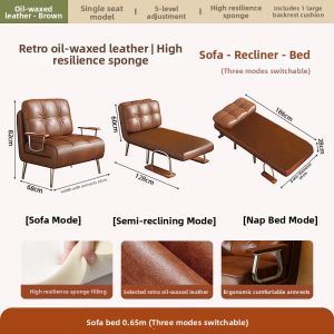 Two-in-one Foldable Sofa Bed for Living Room and Bedroom