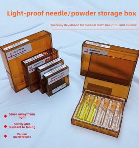 Light-Shielding Medicine Box Emergency Vehicle Drug Storage Box Ampoule Powder Box Liquid Box Organizer Medical Usage
