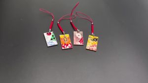 Bandai | Móc Khóa Anime Diệt Quỷ - Tanjiro Nezuko Cửu Hào - Mặt Dây Chuyền Kim Loại Hợp Kim Hoạt Hình Dành Cho Ô Tô Túi Xách Quà Tặng Sưu Tầm
