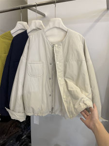 XINYIJIA | Korean Vintage Style Quilted Jacket Autumn Winter Loose Fitting