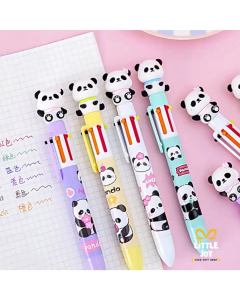 [SG Seller] 0.5mm Cute Cartoon Panda Multicolor Ballpoint Pen for Office Supplies Students Children