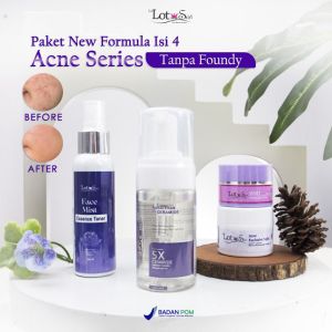 Lalotuskin Exclusive Paket New Formula For Acne Daily Sunscreen Pink + Serum Acne
