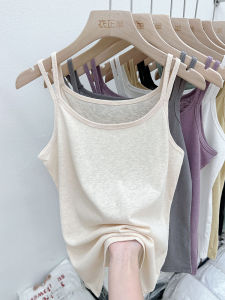 Summer Loose Cotton Linen Womens Camisole Tank Top Ice Silk Base Layer Shirt Big Size Cover Belly New Arrival 2025