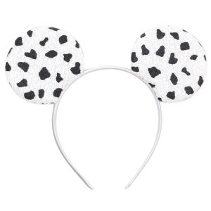 Herocross | 2026 Disney Festival Party Cosplay Mouse Ears Headband 3.3" Ears Glitter Hairband For Boys Girls DIY Cartoon Hair Accessories