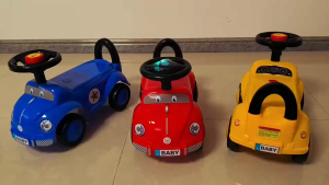 AGE 1 - 3 YEARS KIDS TOLOCAR PUSH CAR RIDE ON TOYS SCOOTER 4 WHEELS MUSIC SONG COLORFUL LED LIGHT