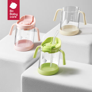 Bc Babycare Three in One Oblique Mouth Straw Cup Baby Drinking Milk Learning Cup Graduated Childrens Water Cup