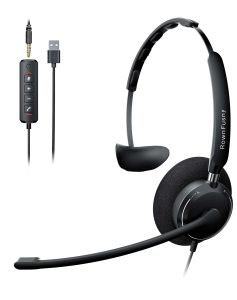 Nubwo | RownFusny USB Headset with Mic for PCComputer Noise Canceling Mic for Laptop Call Center Wired Headset for Work Zoom Skype Team