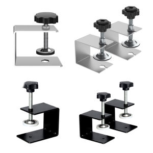 【New Arrival】1/2pcs Drawer Panel Mounting Clip Stainless Steel G-shaped Drawer Front Mounting Clamp Hardware Durable DIY Woodworking Tools