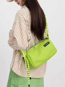 New Nylon Niche Crossbody Bag Women Waterproof Canvas Single Shoulder Casual Trendy Backpack Pillow Shaped Soft Handbag