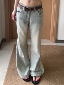 MANMI | Vintage Light Color Hip Covering Slimming Long Pants for Pear Shape