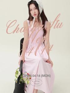 CHACHASTU | French Simple Style V-neck Short Sleeve Wrap Dress