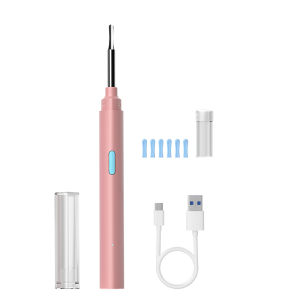 4.2mm 1080P HD WiFi Endoscope Ear Cleaning Otoscope Camera with 6 LED Lights for iOS/Android with Ear Spoon Wax Removal Tools