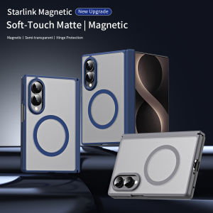 szhaiyu | For Galaxy Z Fold8 Ultra Fold 7 6 5 4 Stylish Simple Fashion Clear Black Phone Case With Magnetic Wireless Charging Cover