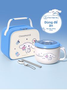 YOULUNMEI | Hộp Cơm Inox Hình Cartoon Dễ Thương Có Nắp Cho Học Sinh